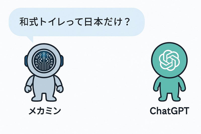メカミンとあしもんの会話